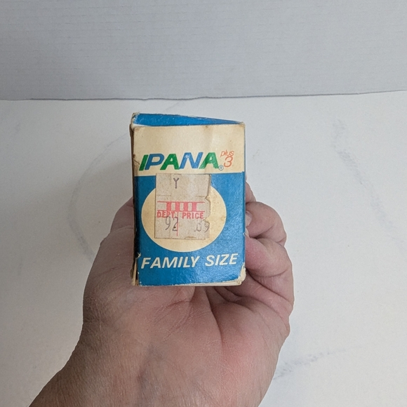 Vintage Ipana Plus 3 Toothpaste Regular Flavor Net Wt 7 Oz Collectible NOS - Picture 6 of 9